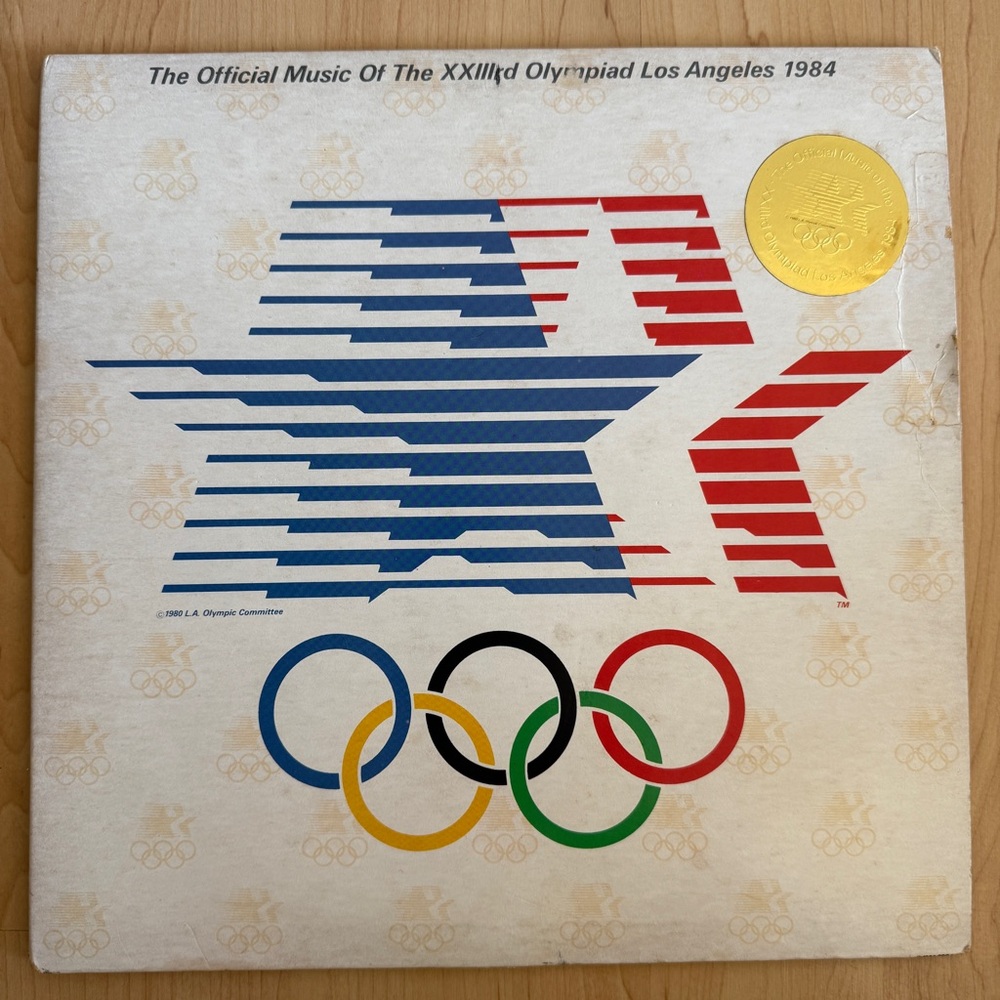 The Official Music Of The XXIII Olympiad Los Angeles 1984 LP Album Vinyl Record
